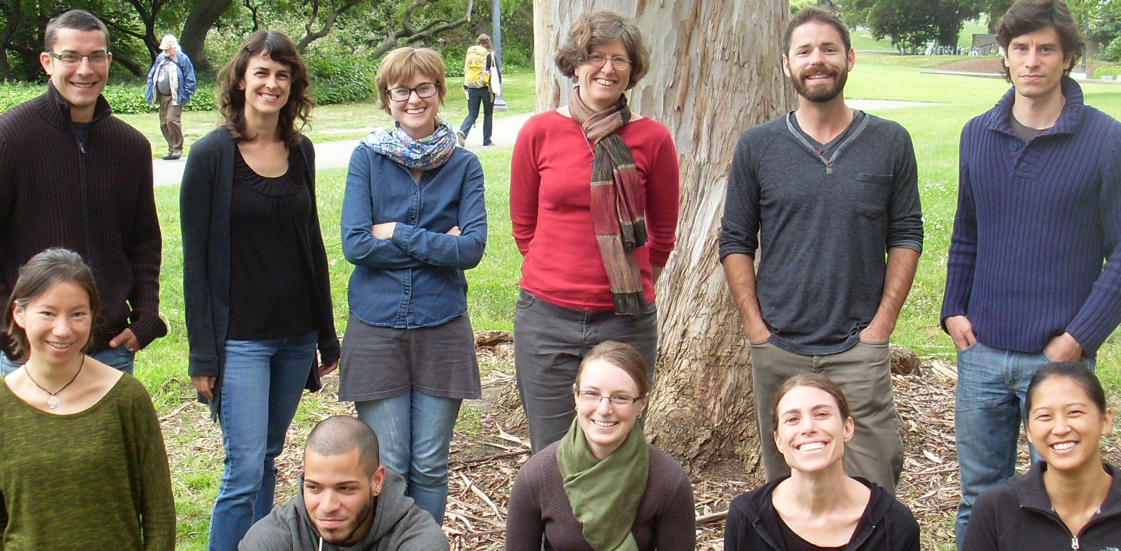 Feller lab - 2013 - Back; ryan, Georgeann, Anna, Marla, Aaron, Remi. Front: Alana, David, Lowry, Michal and Melissa