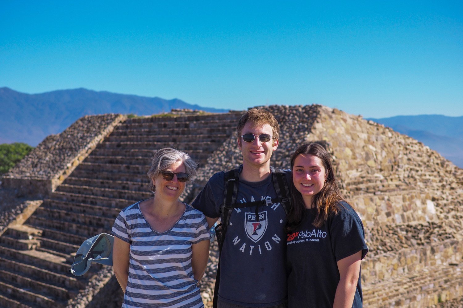 Marla in Oaxaca with son Henry and friend Roni