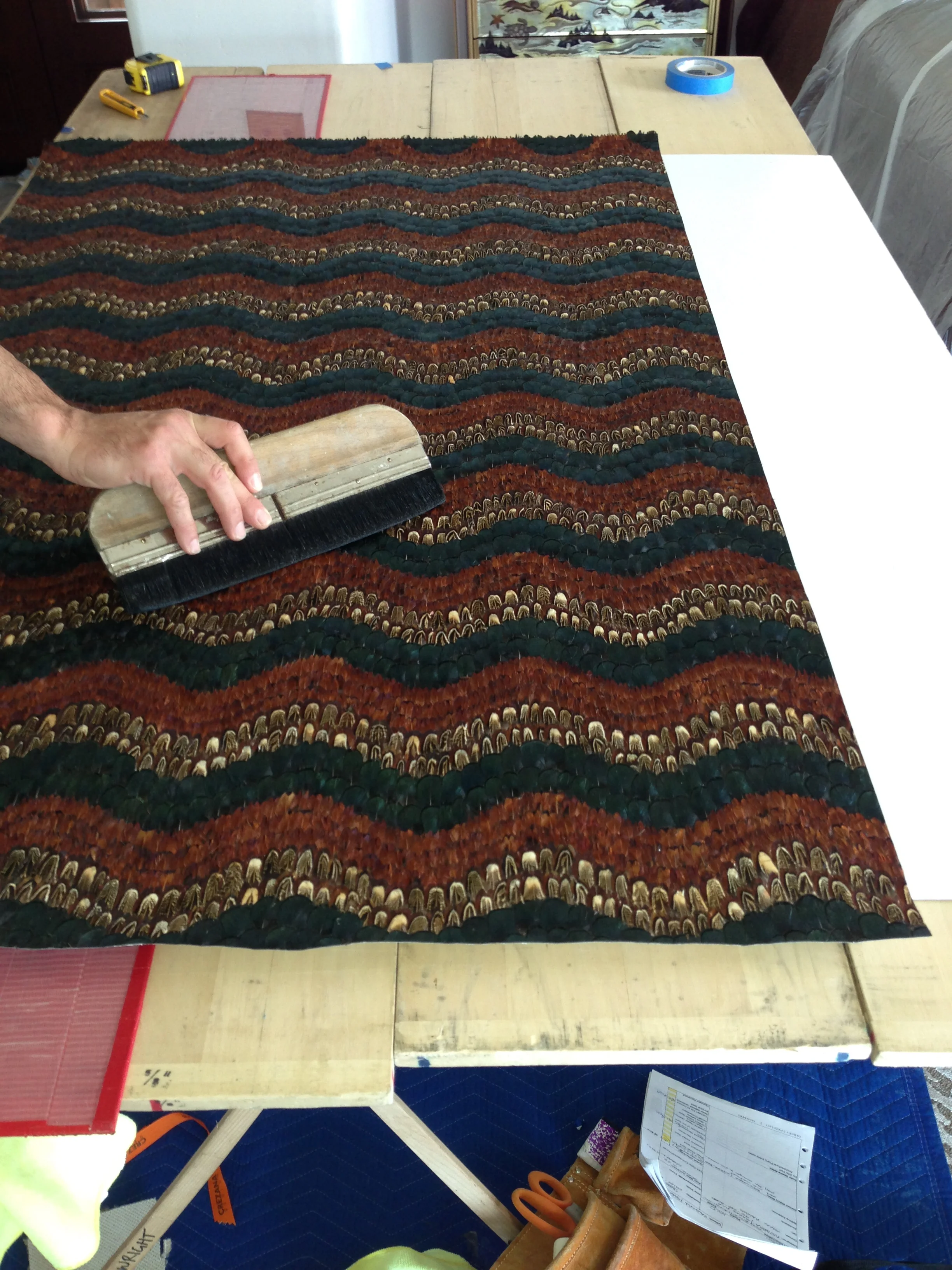 Schumacher- Biscayne, Peacock and Pheasant Feathers