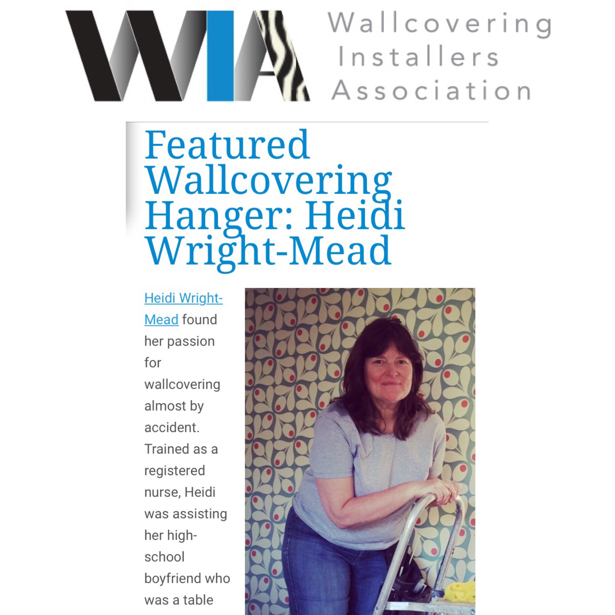 Wallcovering Installers Association- Featured Hanger