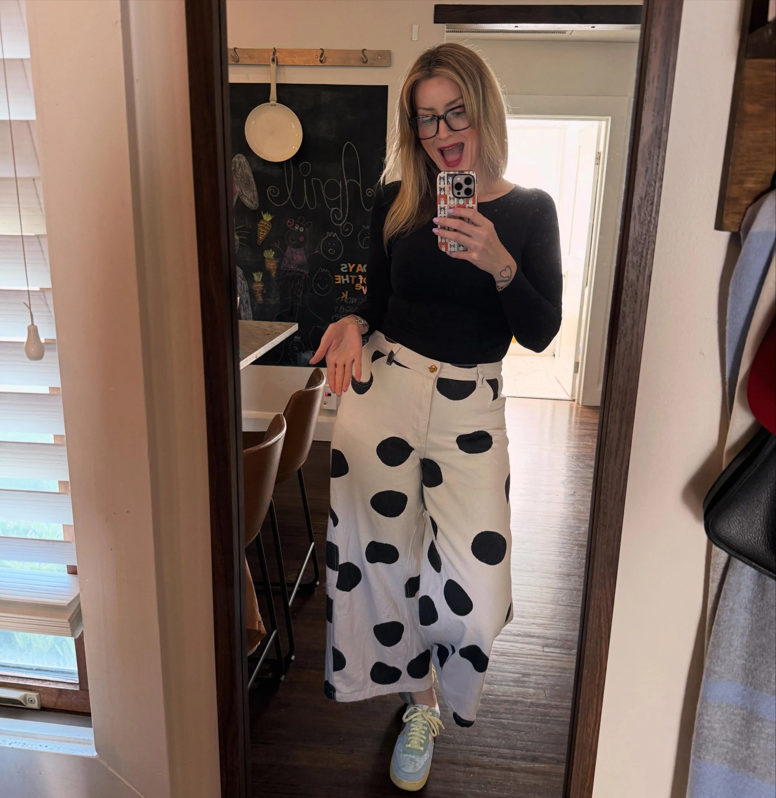 If you saw me in the last month or so I was probably wearing these pants, surviving exclusively on Uncrustables and Chomps and telling everyone we need to write songs like &ldquo;She Bangs&rdquo;, cause we do. Living the dream! Actually though 🥰