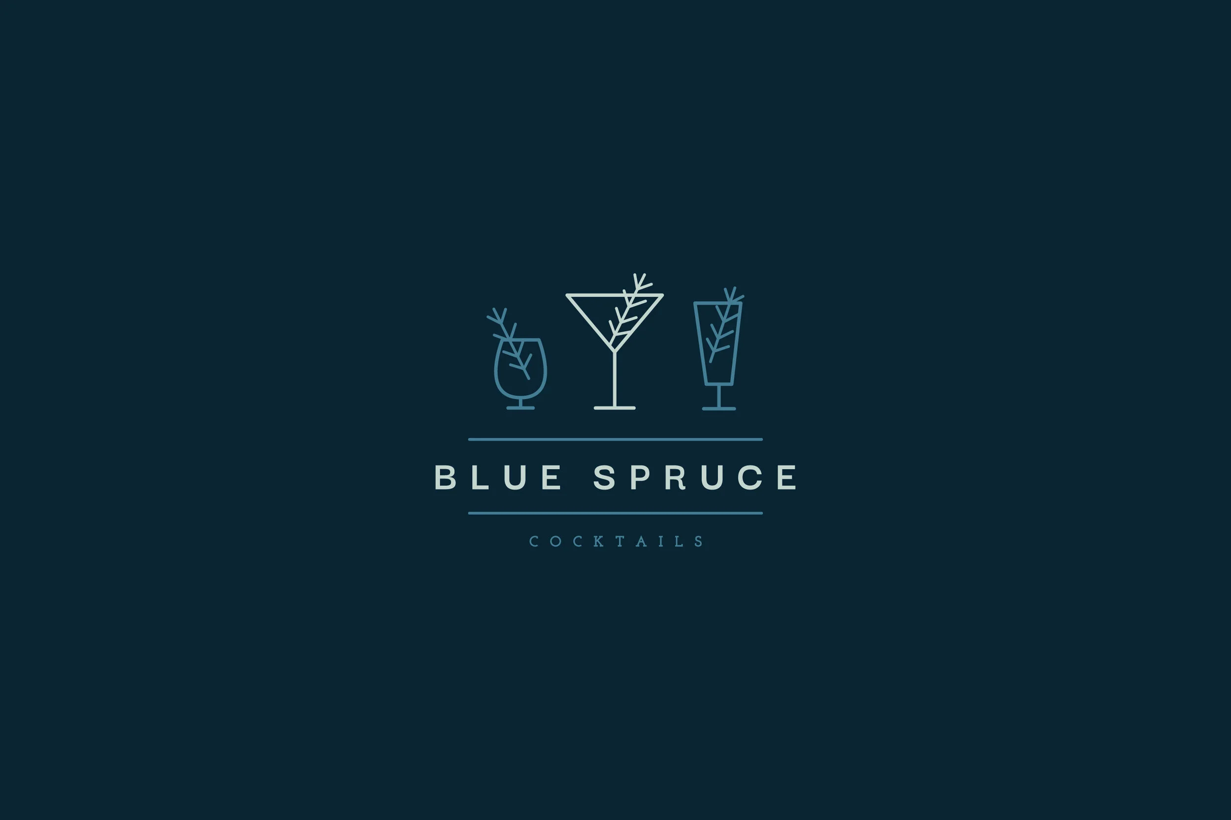  Logo and menu design for a winter pop-up cocktail lounge concept. 