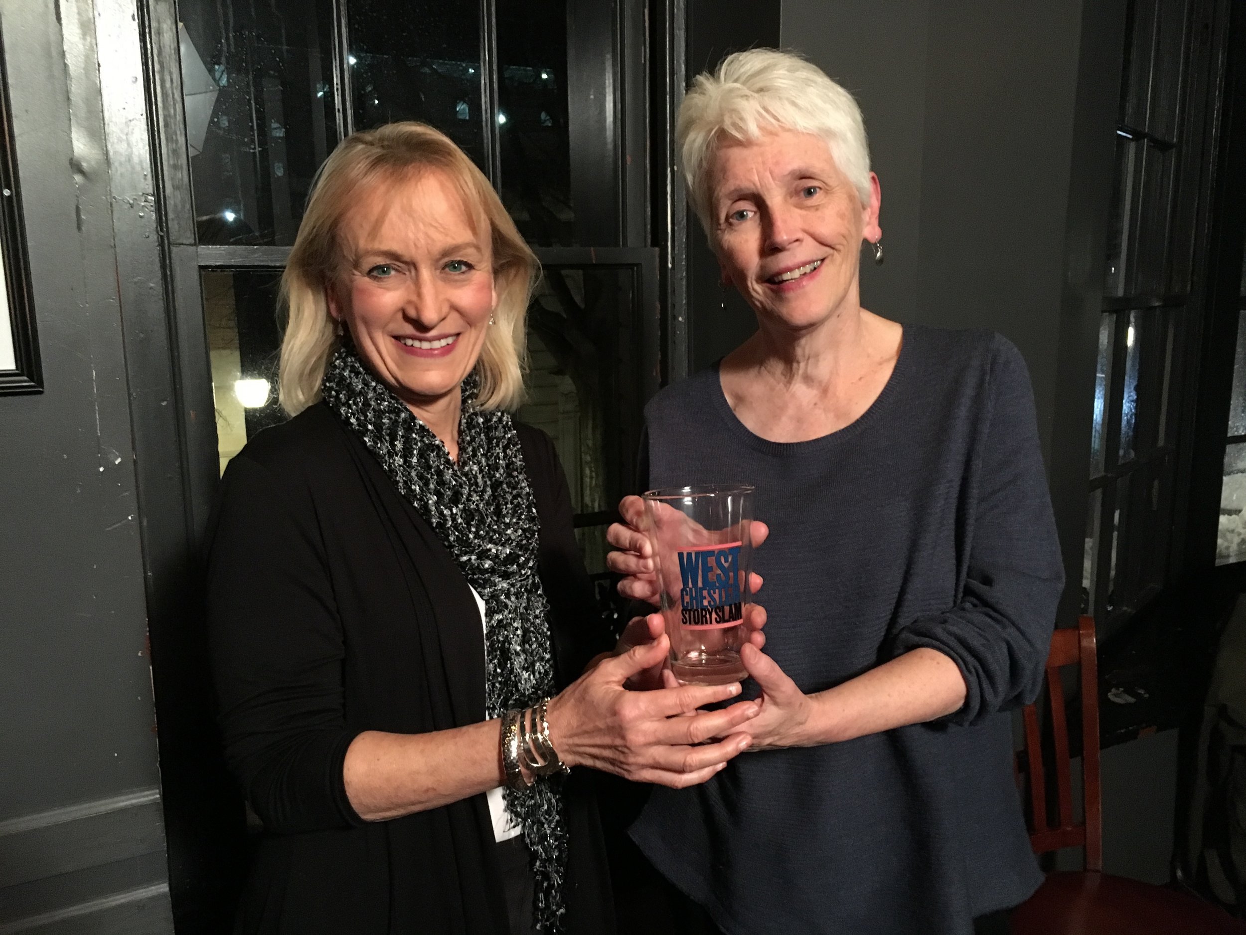 Robin Renn and Cindy Heffron were the winners of our March Story Slam.