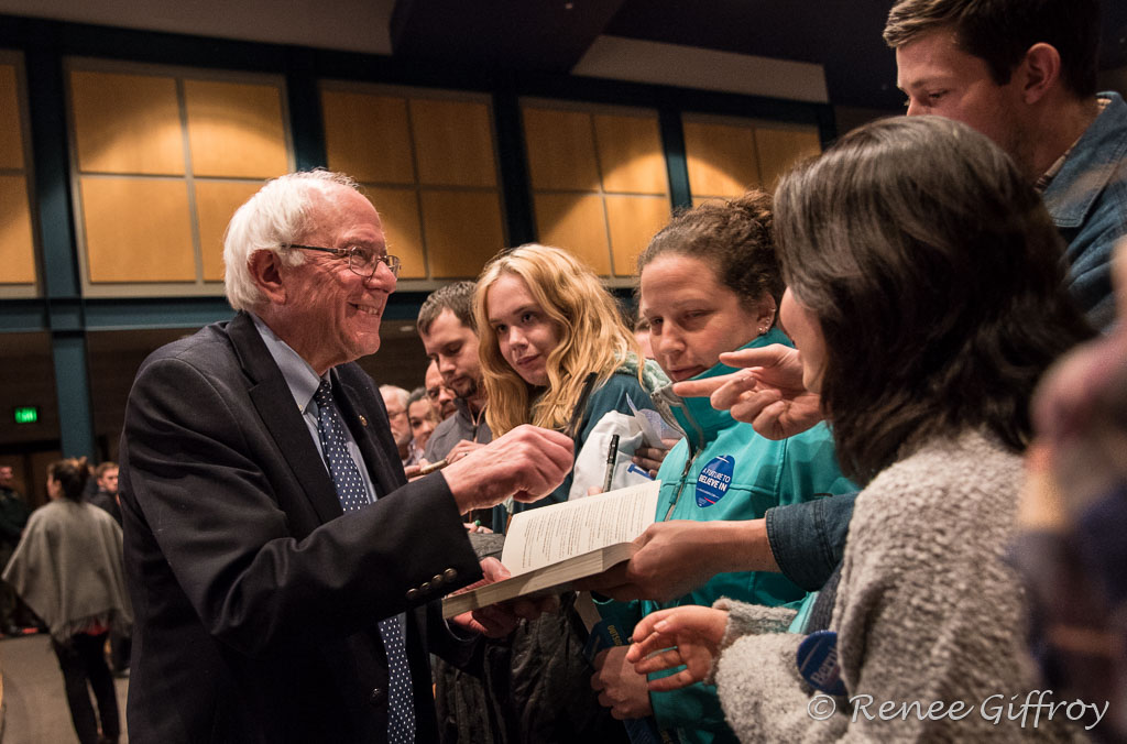 Bernie Sanders in Hampton, NH