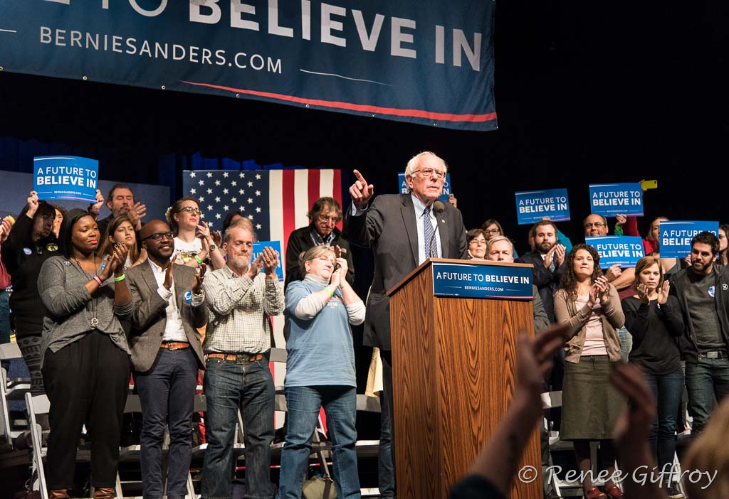 Bernie Sanders in Hampton, NH