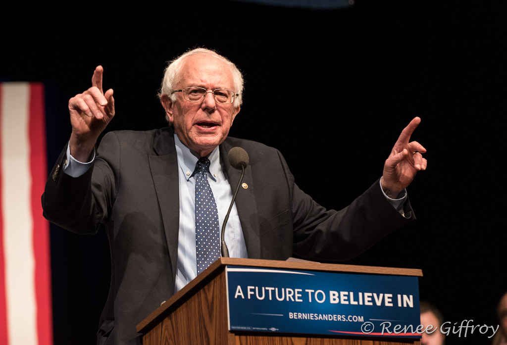 Bernie Sanders in Hampton, NH