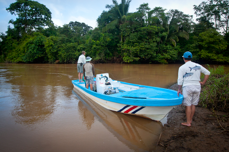 Easy to see from the color of the river why the Tarpon were having trouble finding our flies!