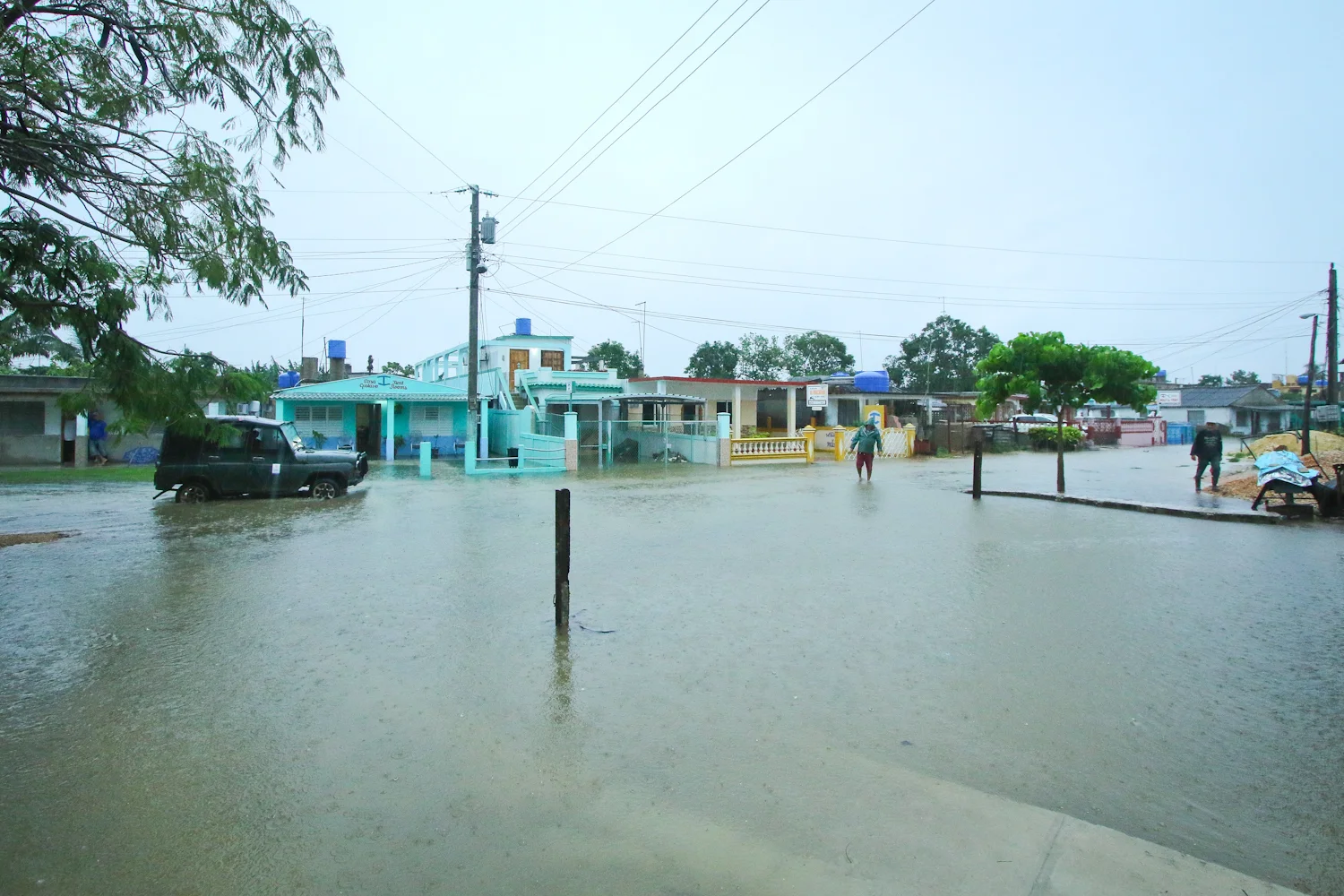The streets of Playa Larga were flooded, as was much of Cuba. This was a huge, and unusual storm.