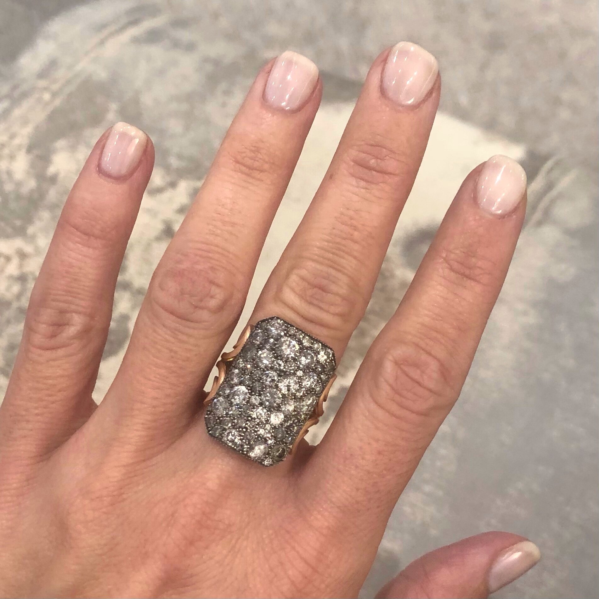 Sabbia Sabbia Fine Jewelry - Sylva and Cie White Gold and Grey Diamond ...