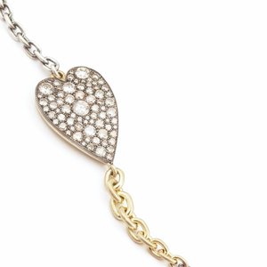 Sylva and Cie Small White Diamond Heart Charm - Sabbia Fine Jewelry