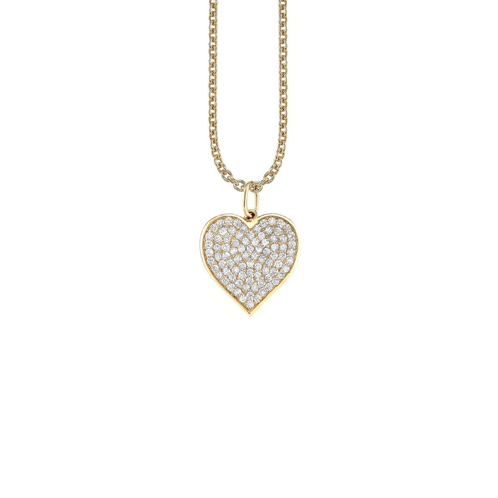 Shop Sydney Evan 14kGold & Diamond Large Heart Charm