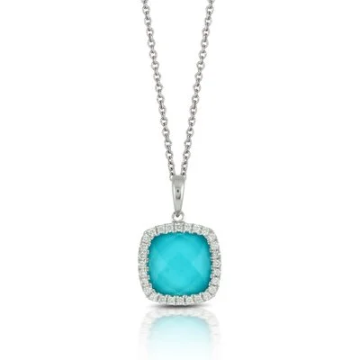 Turquoise Square Pendant