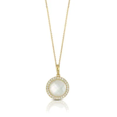Mother of Pearl Circle Pendant