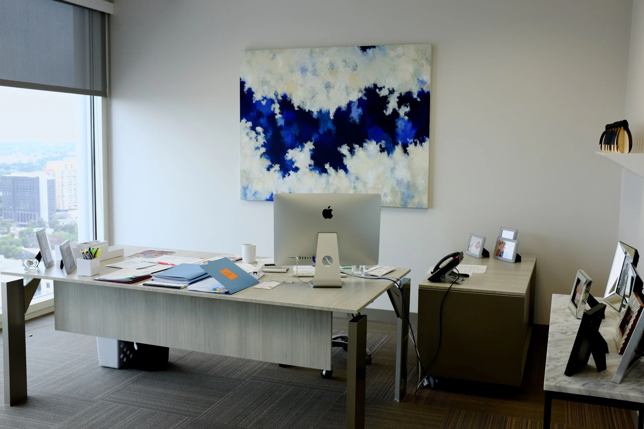 AMANDA, 2015 Overlooking the 26th floor of Austin's iconic Frost Bank Tower 49" x 63" CANVAS