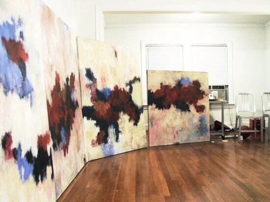 FIRST FRUIT OF A NEW SEASON I 47” x 49”  The painting on the far right is from a four-part series I completed in 2002. It’s the oldest piece I have available, demonstrating the early approaches leading to my current style of pictures.