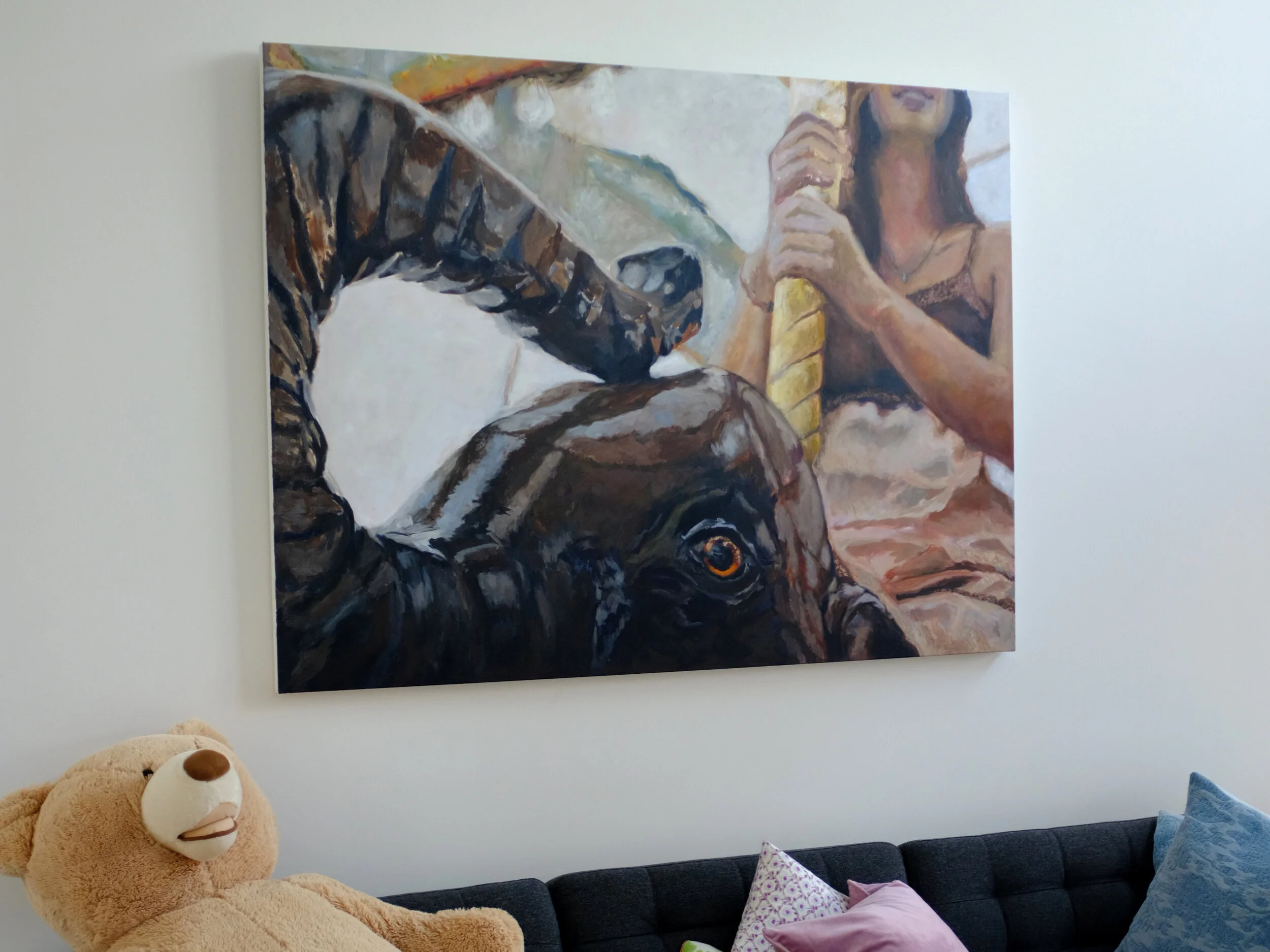 A DREAM THAT YOU CAN’T RIDE 48” x 64”Set on a carousel at Lincoln Park Zoo, the second. smaller piece in a three-part series. The first now resides in Austin, Texas. These pictures explore the conflicting moods and remembrances of childhood while ne…