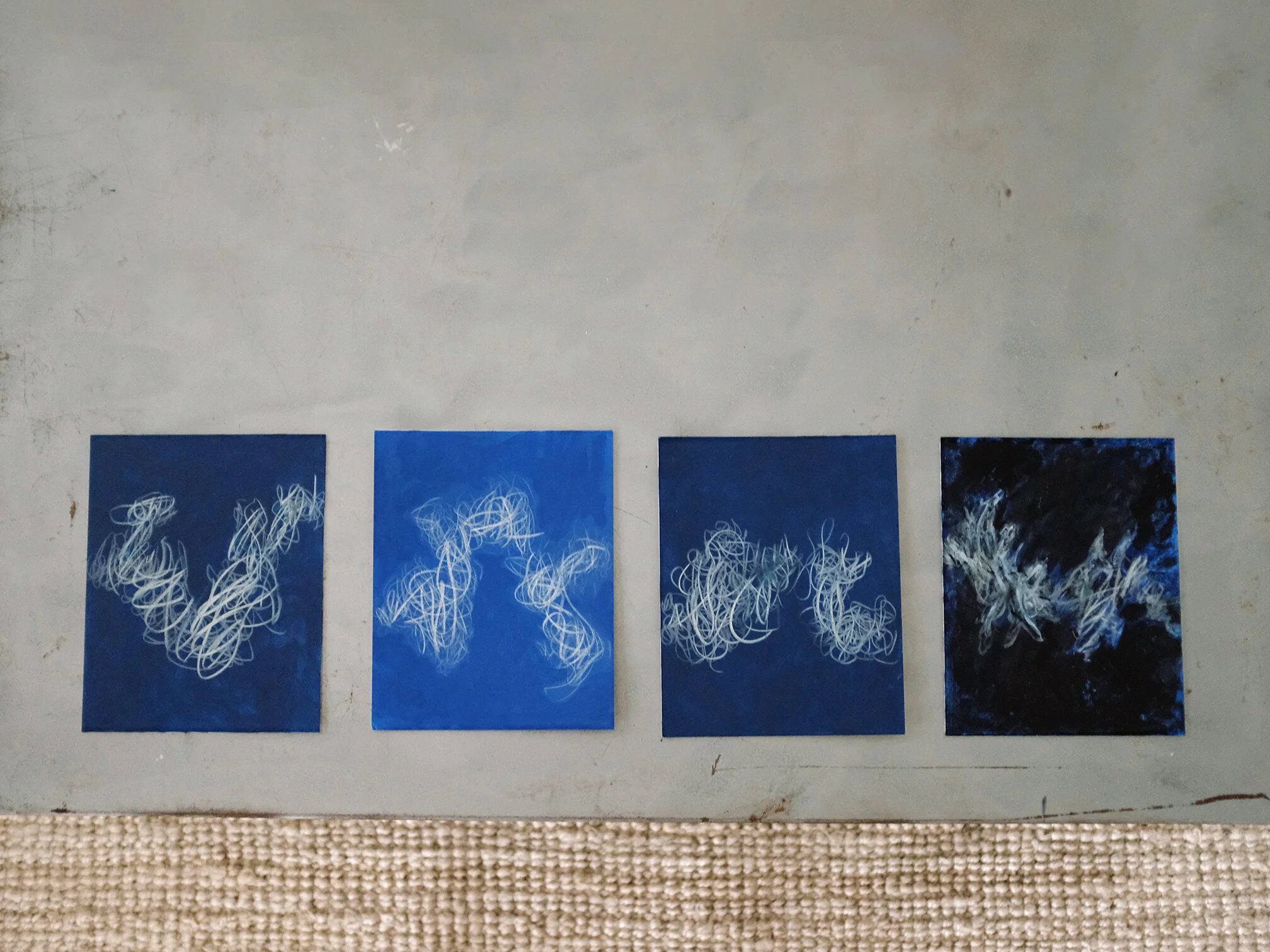 UNTITLED MIXED MEDIA ON BOARD I-IV 8” x 10” • SOLDThese sold with $100 per piece going to support a local business with a long history. They were robbed Easter weekend 2020 — at a point where Corona shut-downs had reduced their cashflow to giftcard …