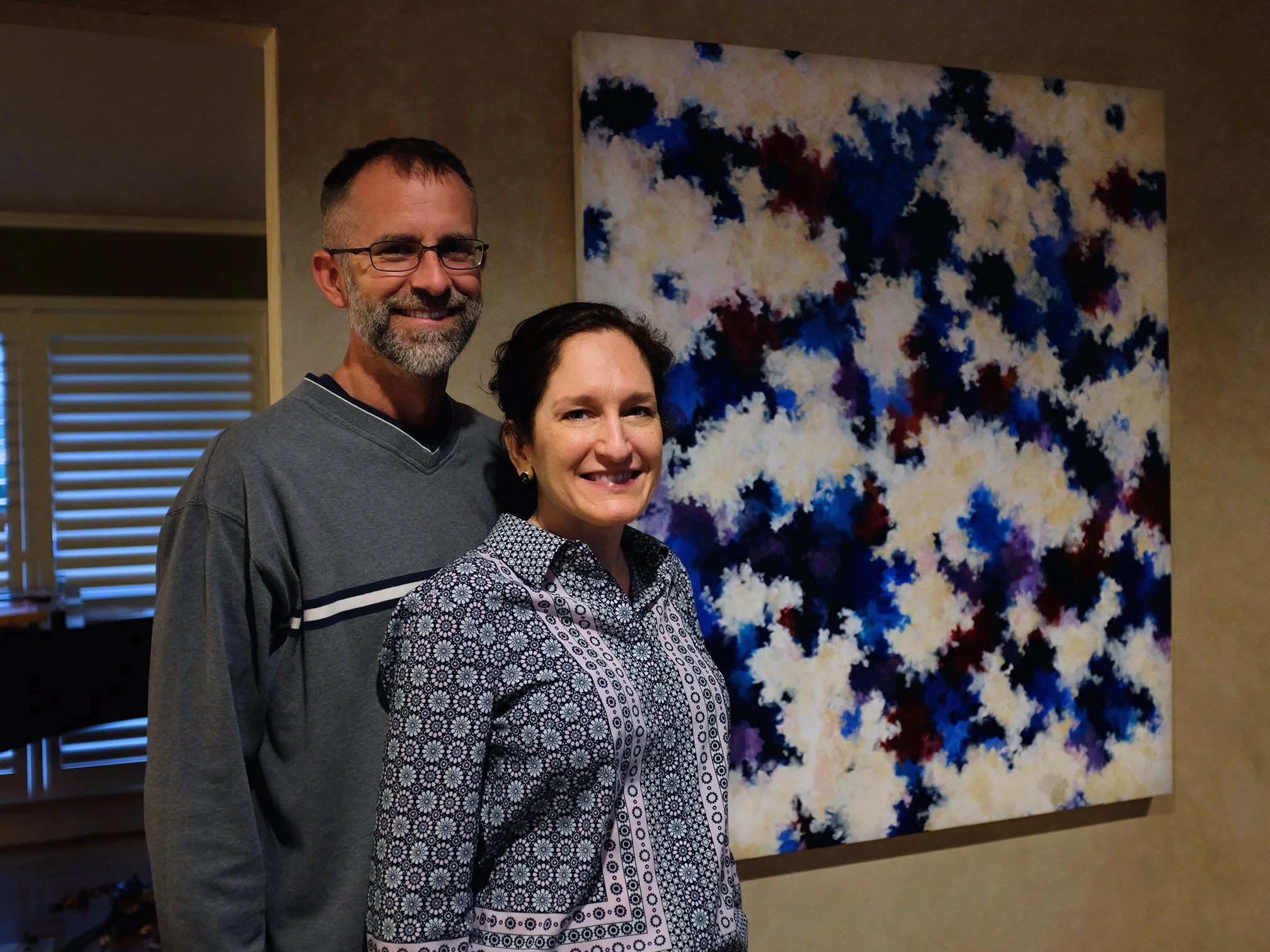  FOR KERRY &amp; R TRAV, 2017  48” x 42” CANVAS 