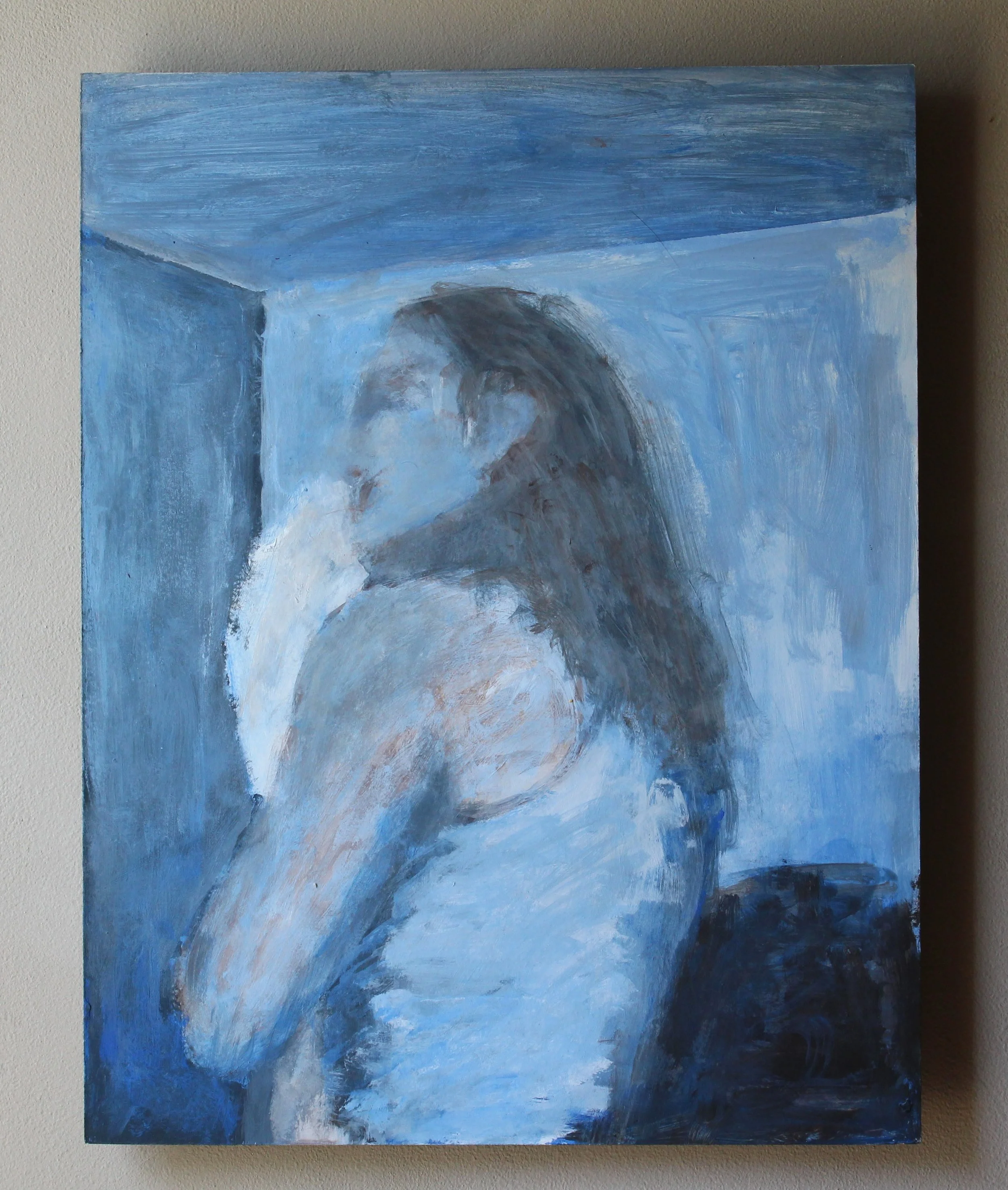  3C STUDY FOR "DURABILITY", 2002  18” x 14” MASONITE 