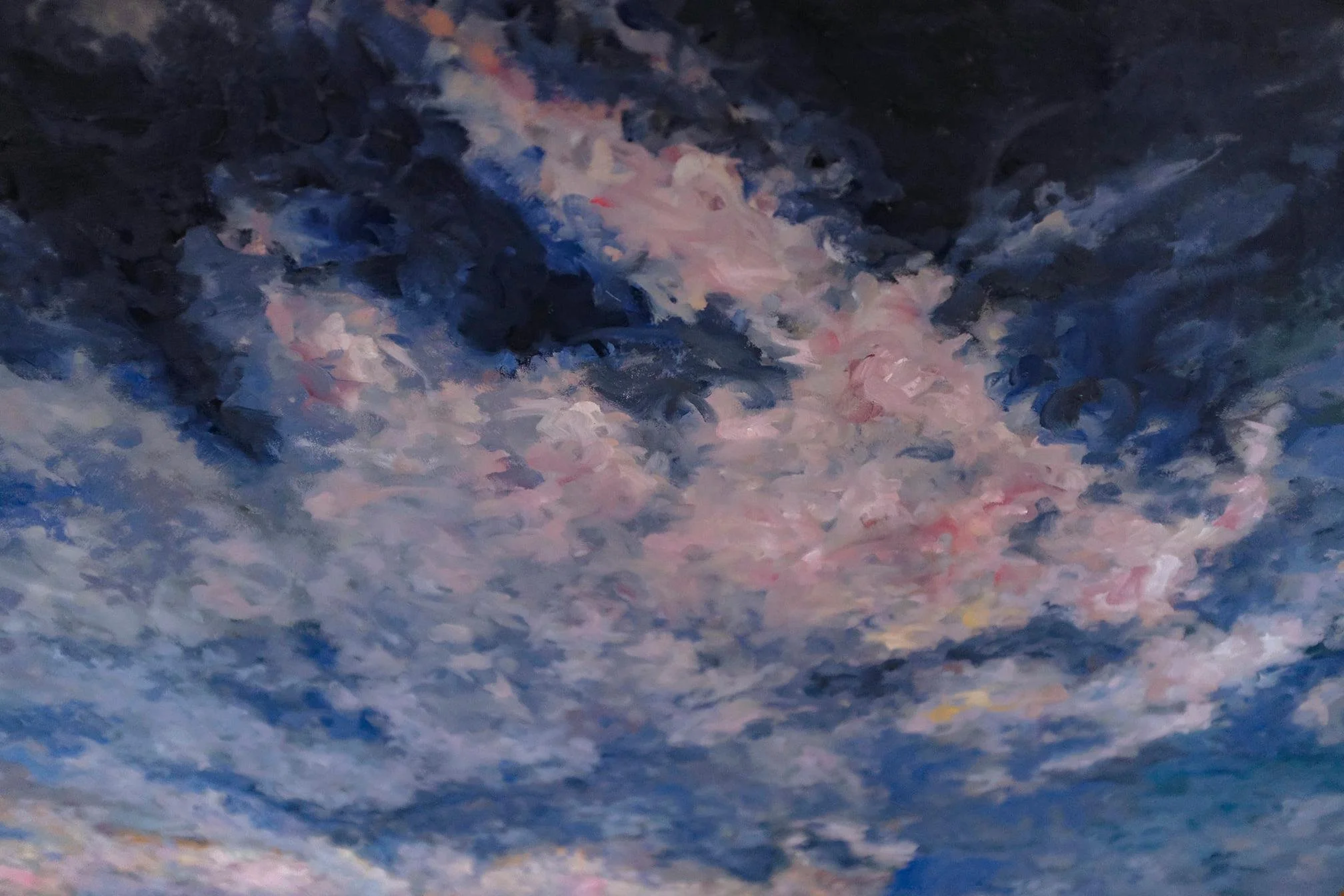  YOU ONLY THINK I PAINT CLOUDS, 2021  31” x 51” CANVAS 