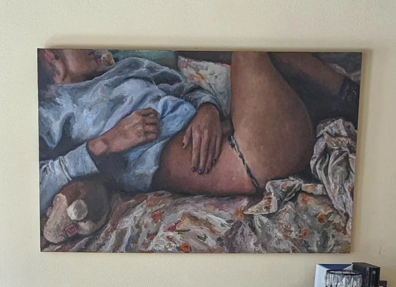  IT'S TIME FOR YOU (To Get Used To You), 2019  34” x 55” CANVAS  