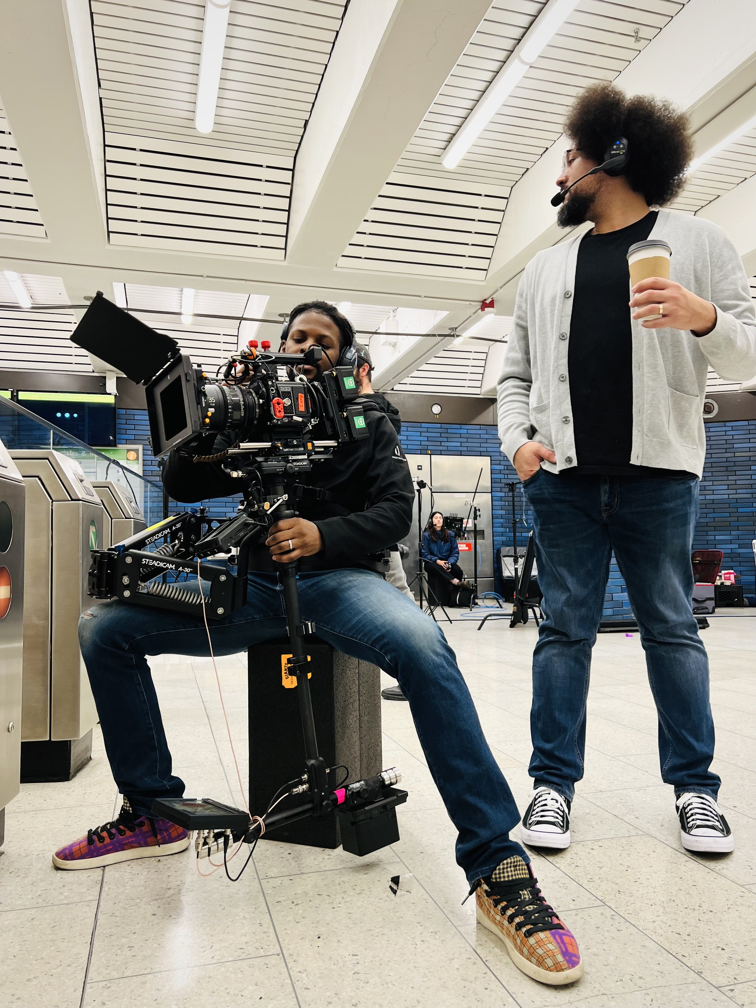  Alex with Stedi-Cam Operator Stephan Knight on an Clipper/Apple Commercial 