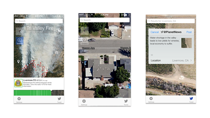 Various Planet News Screens