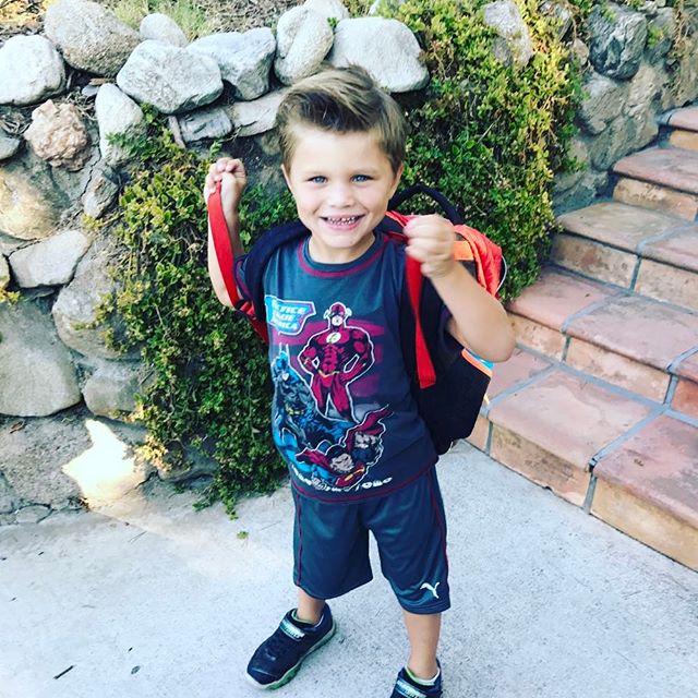 #FirstDayOfSchool !!! Zane said: I need gel in my hair so everyone will think I'm awesome! I had to improvise and will have to hone my technique at work- lord knows there's enough gel flying around there. I'll have to get @theedarinbrooks and @dondia