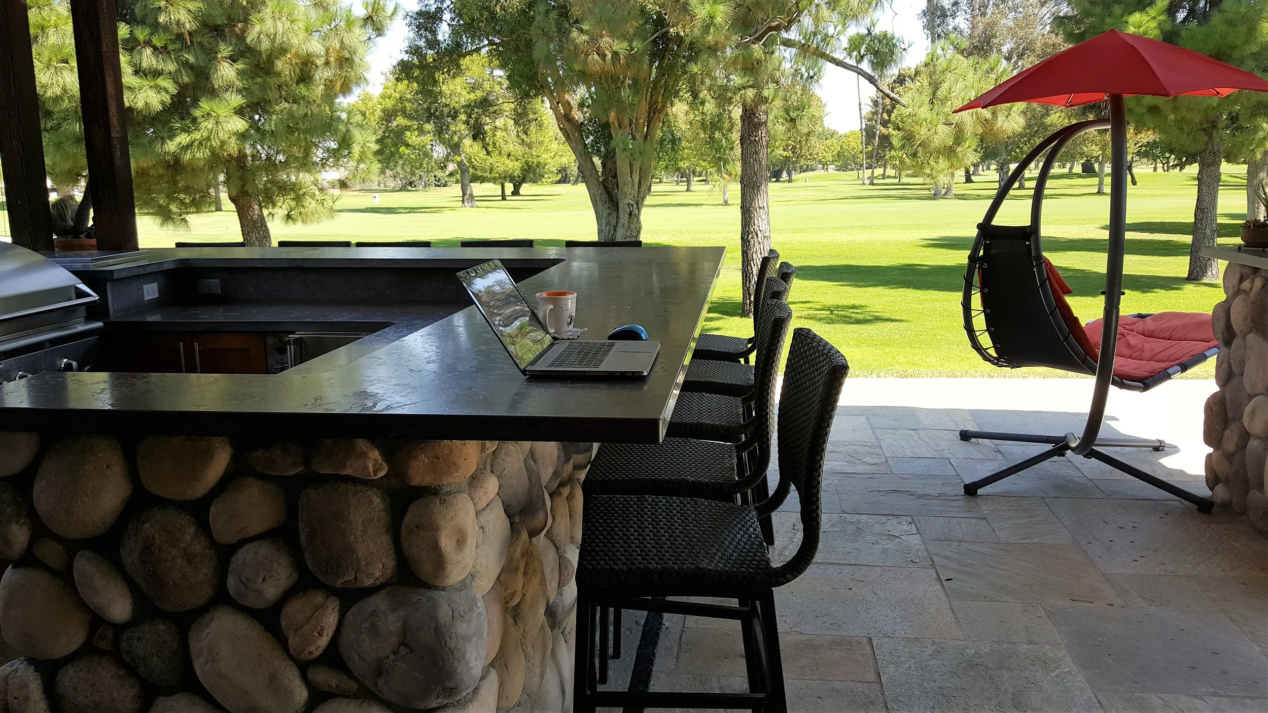 I found strong WiFi, power and few distractions in one of my remote work environments. 