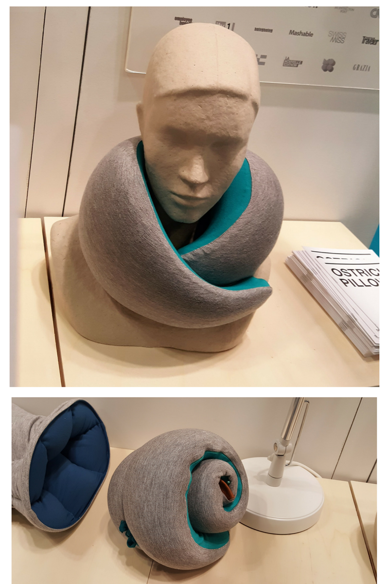 Made of memory foam, the ostrich pillow has to be the best-looking travel pillow out there. $60. ostrichpillow.com.