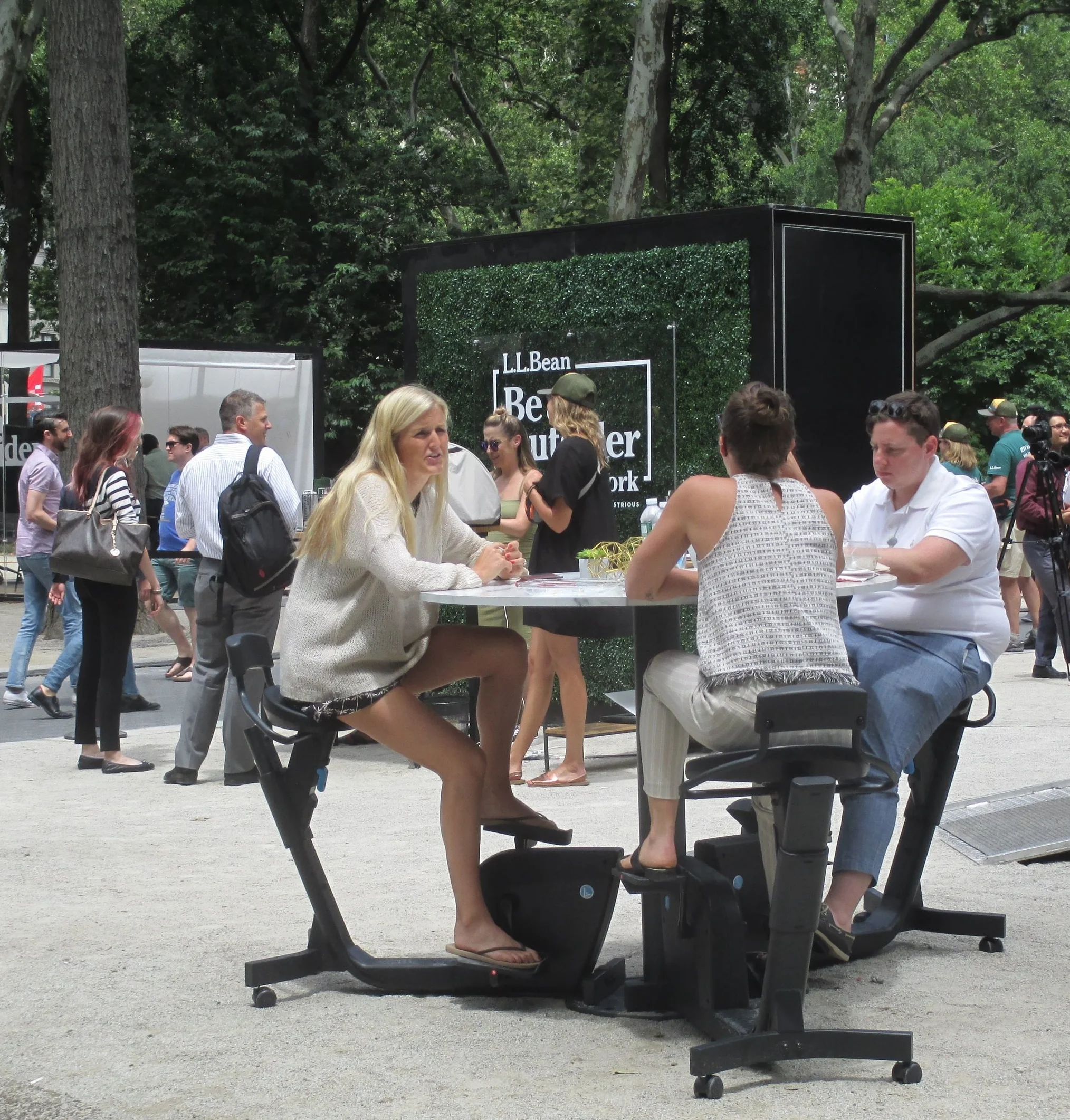 Cycling desks were one option.
