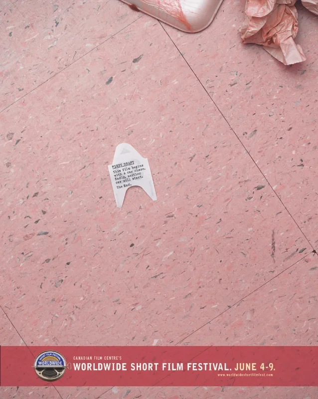   WRITER:&nbsp; Jonathan Careless &nbsp; ART DIRECTION: &nbsp;Lance Martin &nbsp; CREATIVE DIRECTION:  &nbsp;Zak Mroueh &nbsp; AGENCY: &nbsp;TAXI &nbsp; CLIENT: &nbsp; Canadian Film Center 