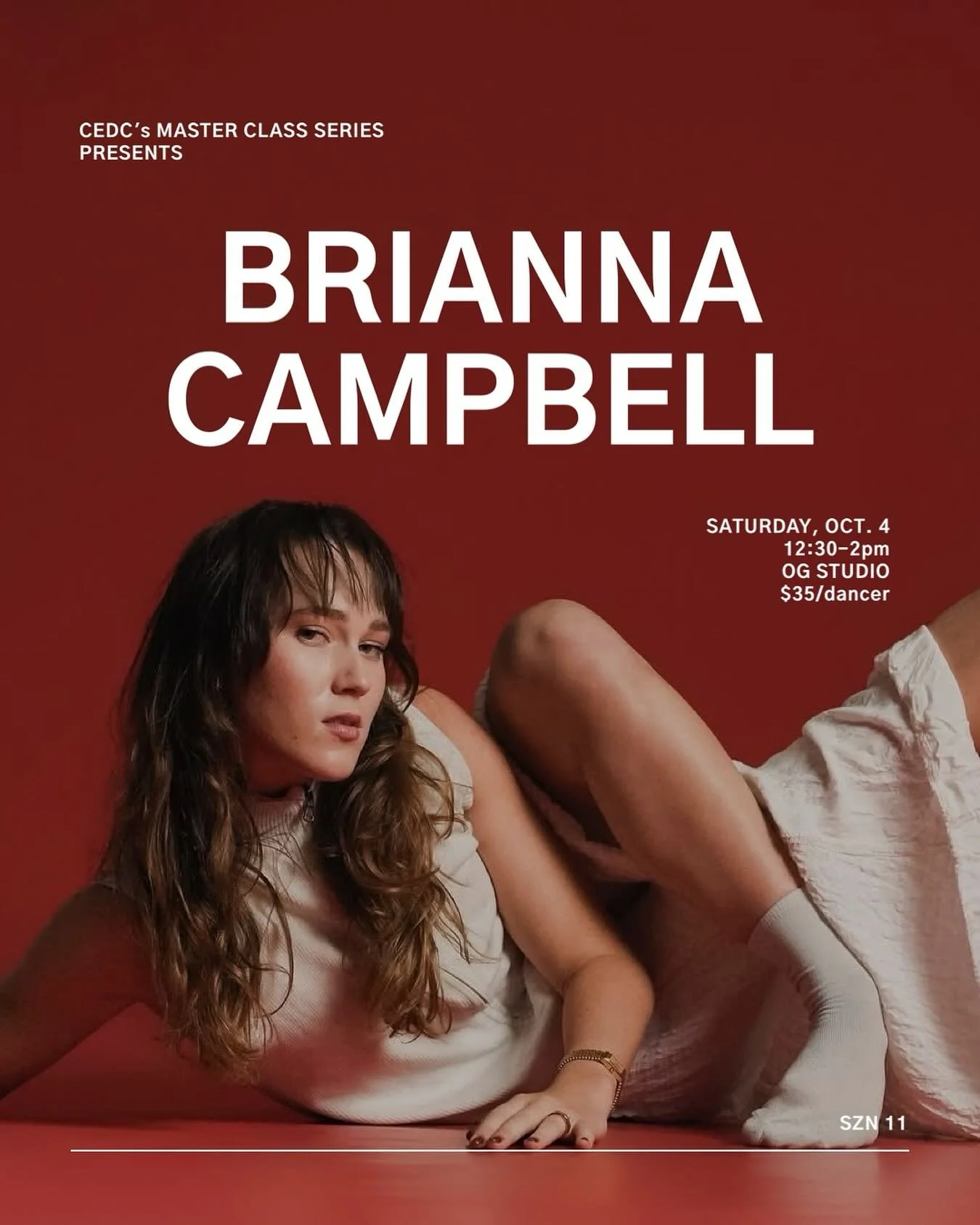 Let&rsquo;s dance! Our Master Class Series continues with alumni @briannacampbell02 this Saturday from 12:30-2pm at our OG studio! Join the movement ✨

#dancecedc #moveshapeinspire #cedcmasterclassseries #cedcszn11 #danceclass #dancestudio #charlesto