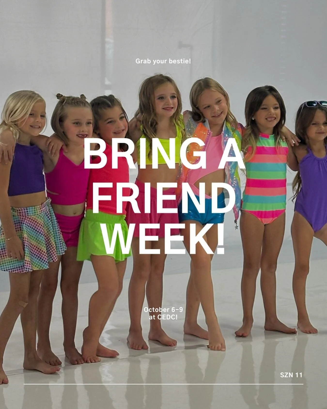 Friends dance for free all week! One of our favorite weeks! Current dance families: check your email for the details! We can&rsquo;t wait to meet our new friends!

#dancecedc #moveshapeinspire #cedcszn11 #dancefamily #dancestudio #danceclass #mtpleas