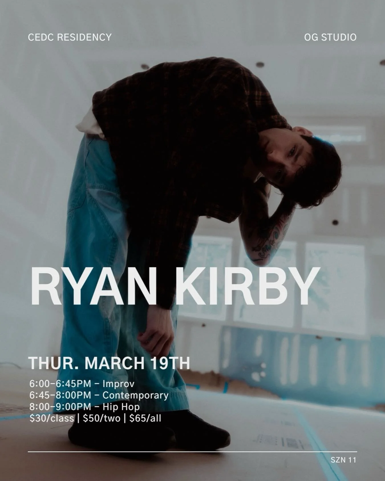 It&rsquo;s Ryan Residency night! Join us for some incredible classes only at CEDC ✨ Drop-ins welcome!

#dancecedc #moveshapeinspire #cedcszn11 #ryankirby #dancelife