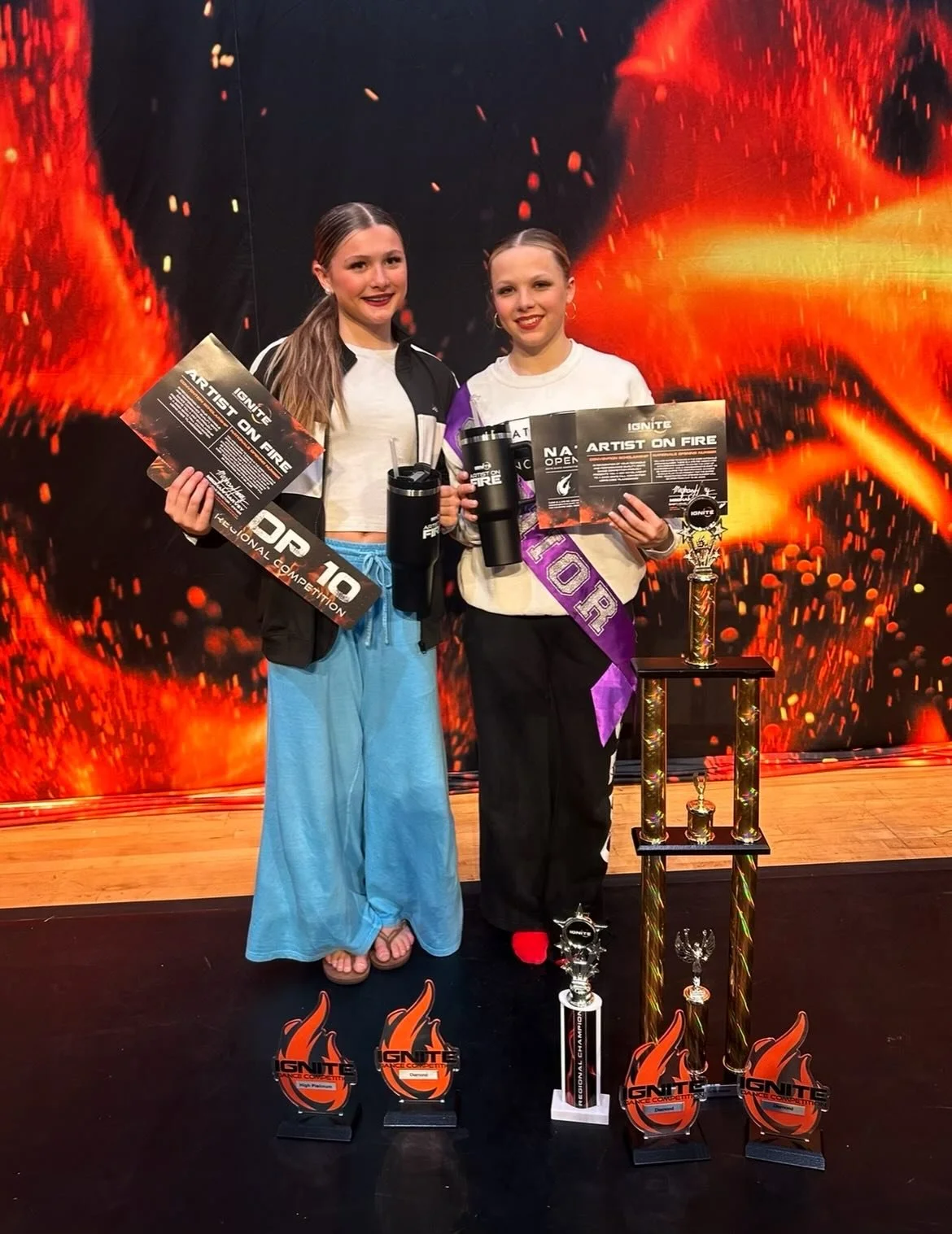 Some of our dancers attended extra events recently and made the very best of them! Congrats on the achievements dancers!!! 

IGNITE
Faith - 1st overall senior elite solo, 1st in category for jazz and open, artist on fire, 13 and over highest scoring 