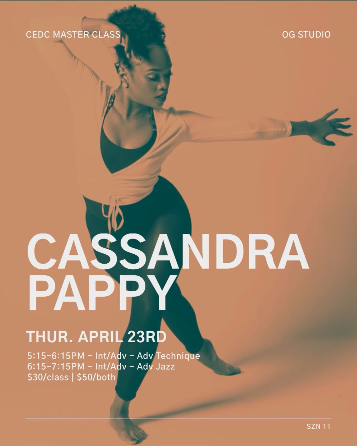 LET&rsquo;S DANCE! @cassandrapappywerks will be at CEDC this Thursday! Join her for Int/adv-adv Technique and Jazz! Email or DM to RSVP! See you on the dance floor!

#dancecedc #moveshapeinspire #cedcszn11 #dancestudio #danceclass