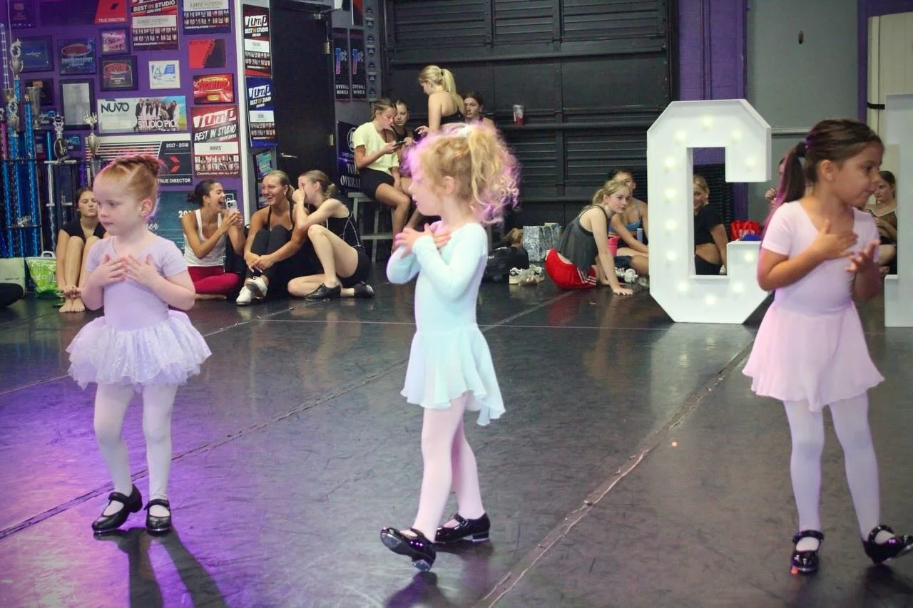 Moments from our in-studio rehearsals! Everything is coming together for CEDC&rsquo;s 11th Annual Spring Show, Dancing through the Decades! 💜🪩✨