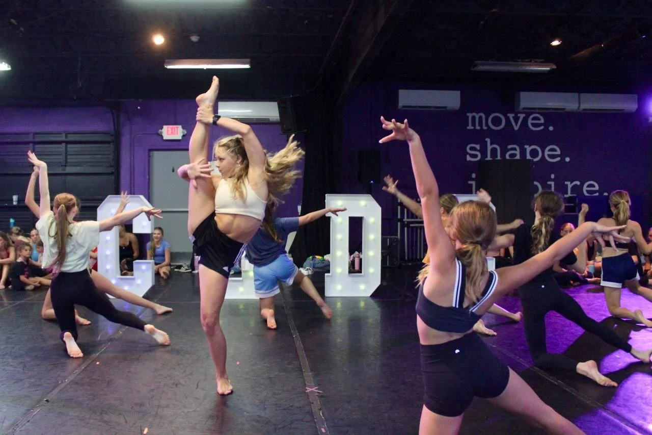 In-studio rehearsals are complete! Heading into Dress Rehearsal and Show time! Great job this week dancers, including our Parent dancers!!!! 💜🪩✨