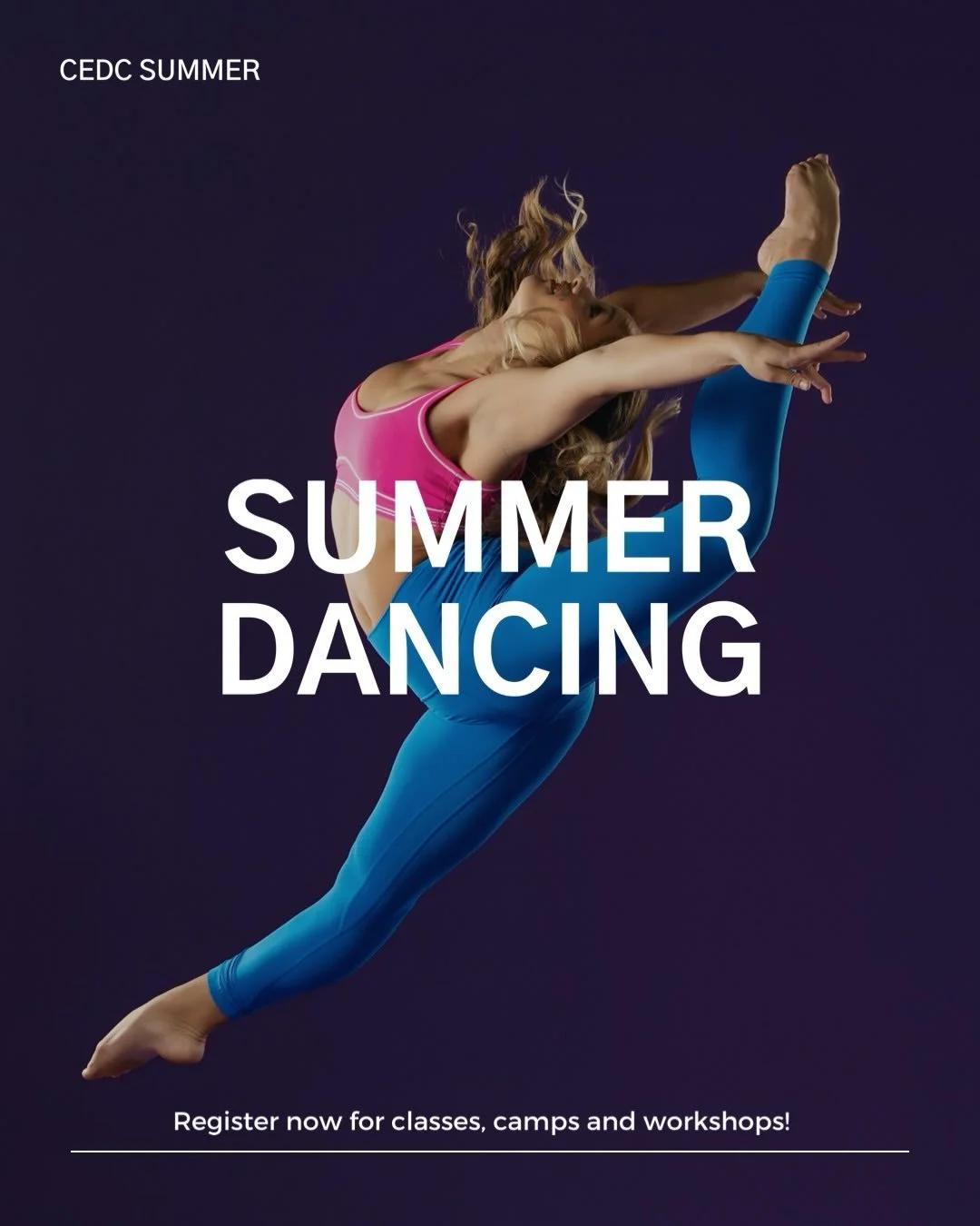 Summer starts next week at CEDC! Sign up online for weekly classes for all ages, day camps, workshops, and our annual Edge Intensive! 2 locations = twice the opportunities! We can&rsquo;t wait to grow with you this summer! 💜☀️

#dancecedc #cedcsumme