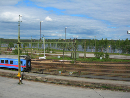 Train coming into the station