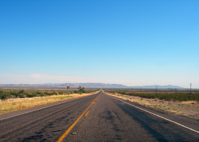  Highway 90 northbound outside Valentine, Texas 