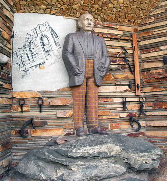 Brick trousers / Gilgal Sculpture Garden, Salt Lake City, Utah