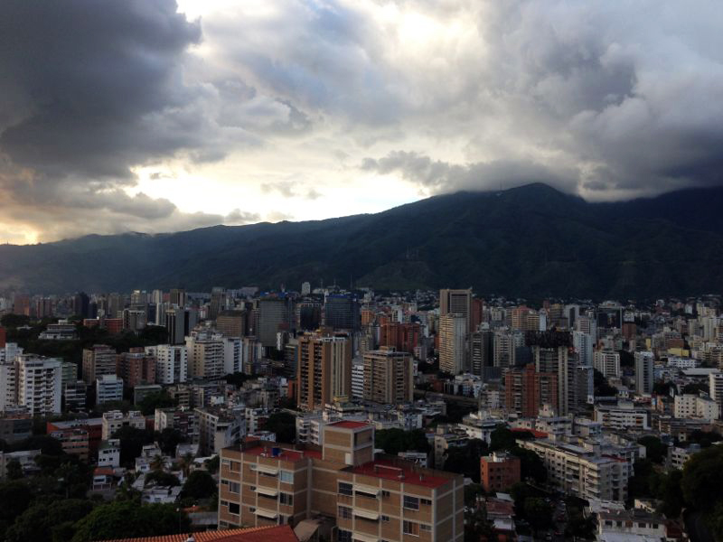 Caracas at sunset