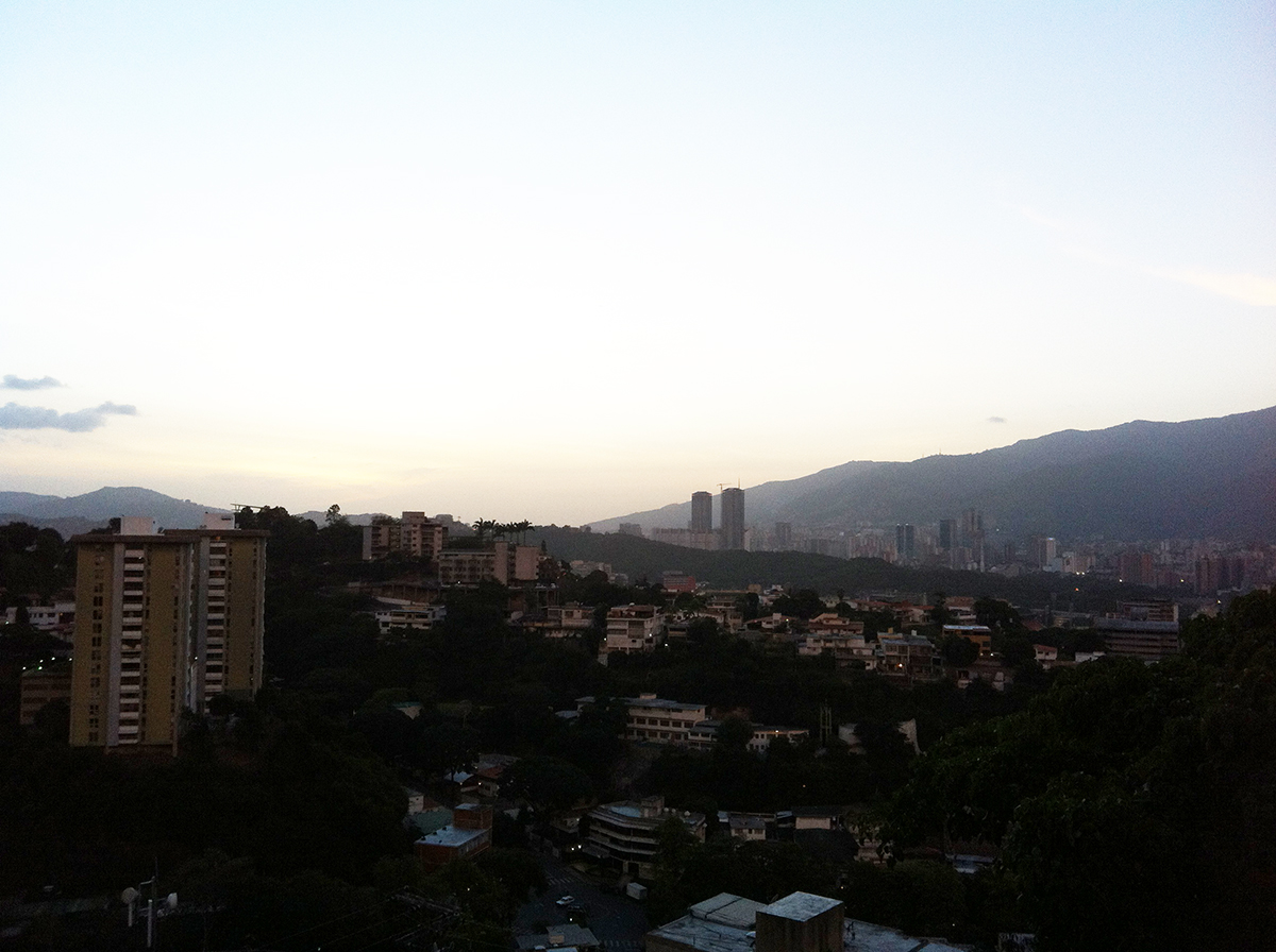 Caracas at sunset