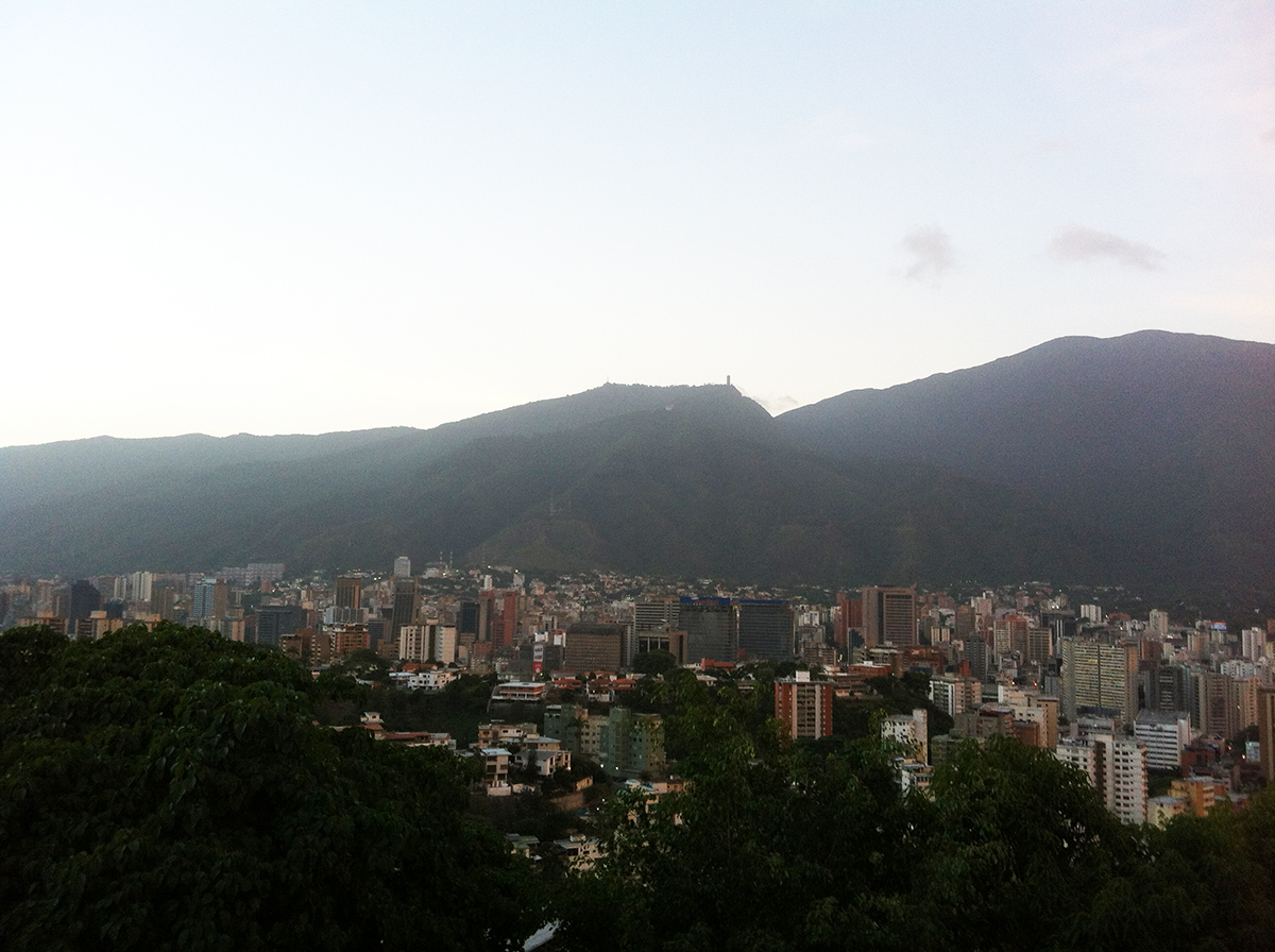 Caracas at sunset