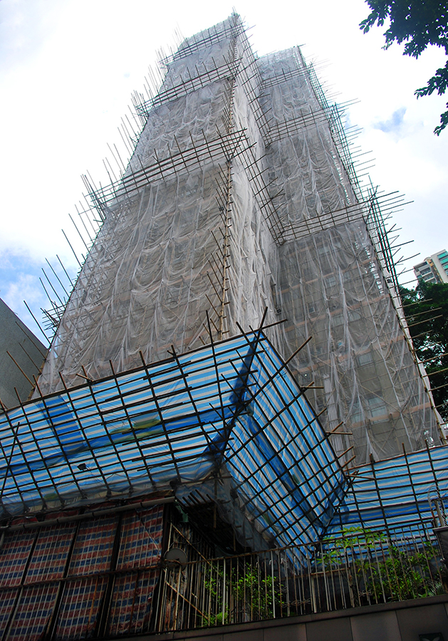 Bamboo scaffolding