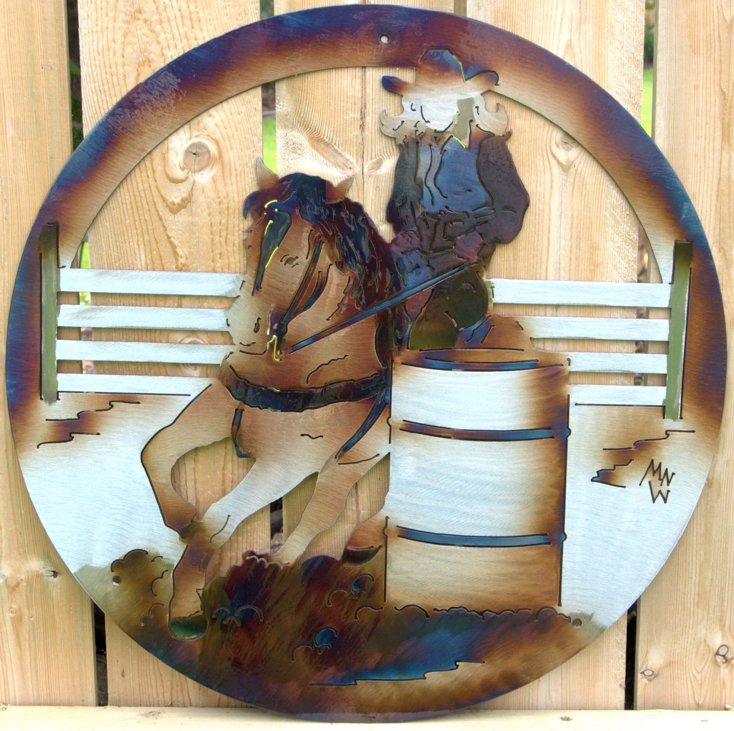 Western Barrel Racer wall art