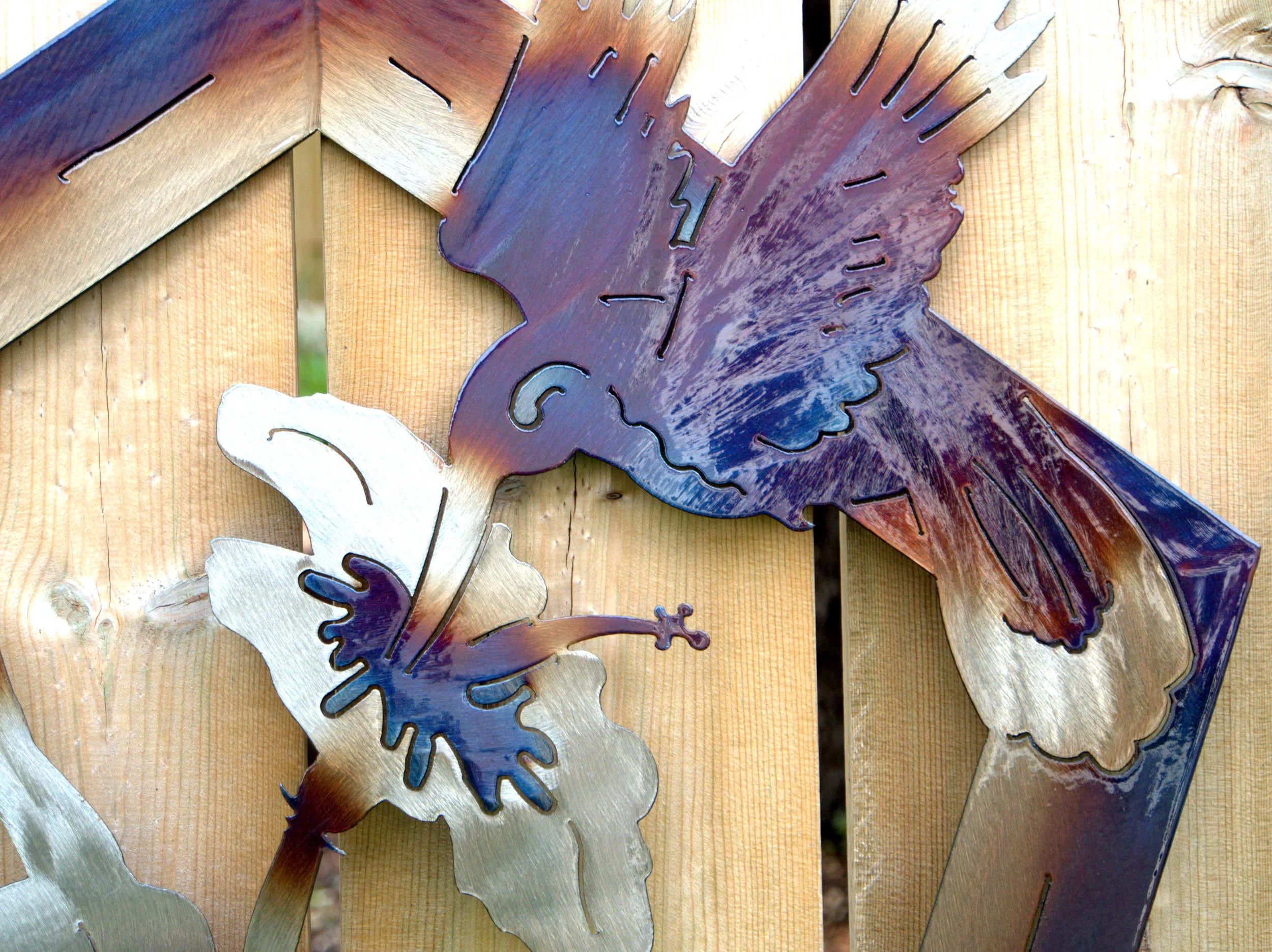Hummingbird metal art 2