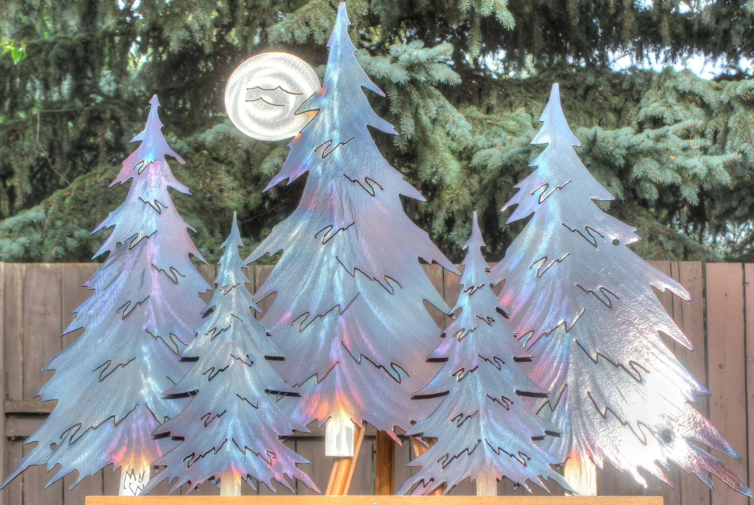 Pine Tree Metal Art 6